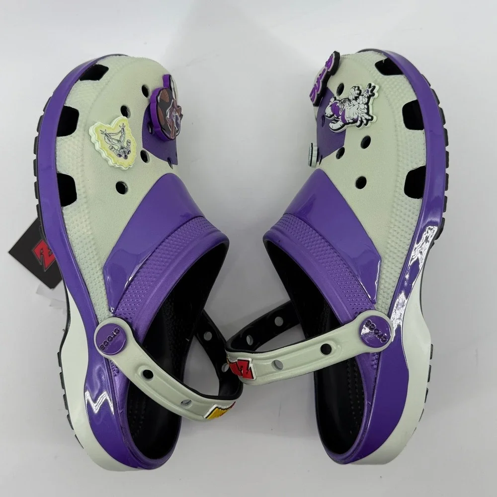 Crocs Dragon Ball Z Frieza‎ Classic Clog Men 8/Women 10 M8/W10 Jibbitz Comfy NWT
